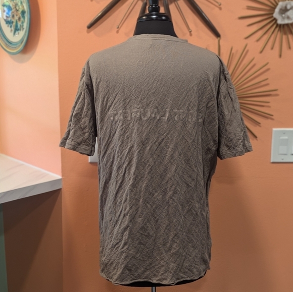 Saint Laurent Large? Reverse T-shirt Classic Tee Round Neck 100% Cotton Luxury - Picture 3 of 12